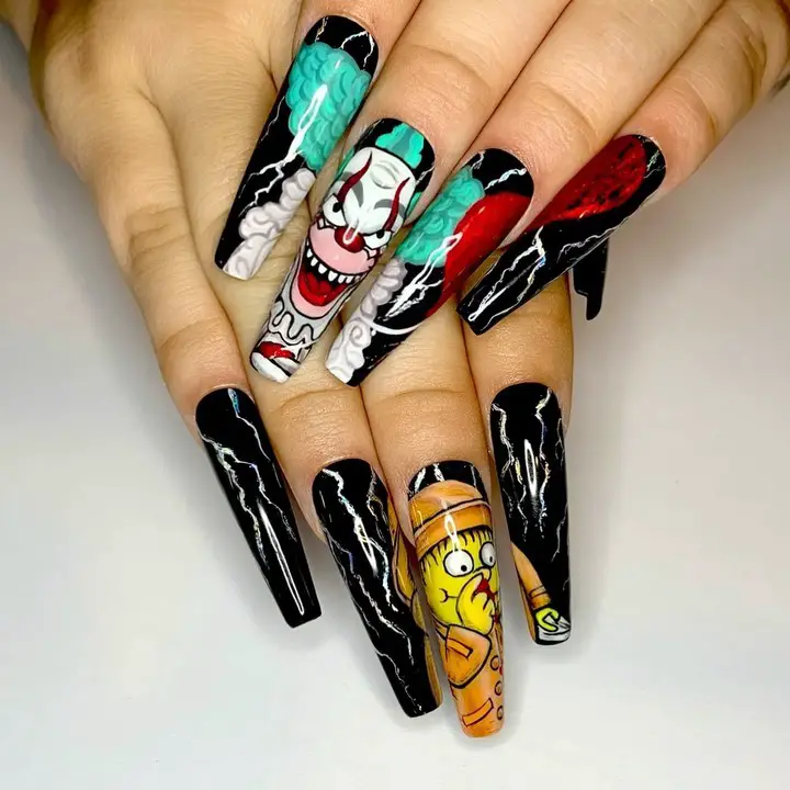 halloween nails 2 1