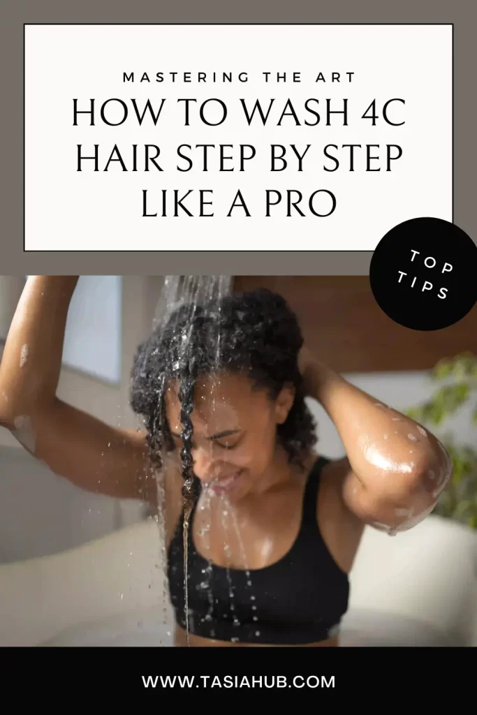 How to wash 4C hair pin