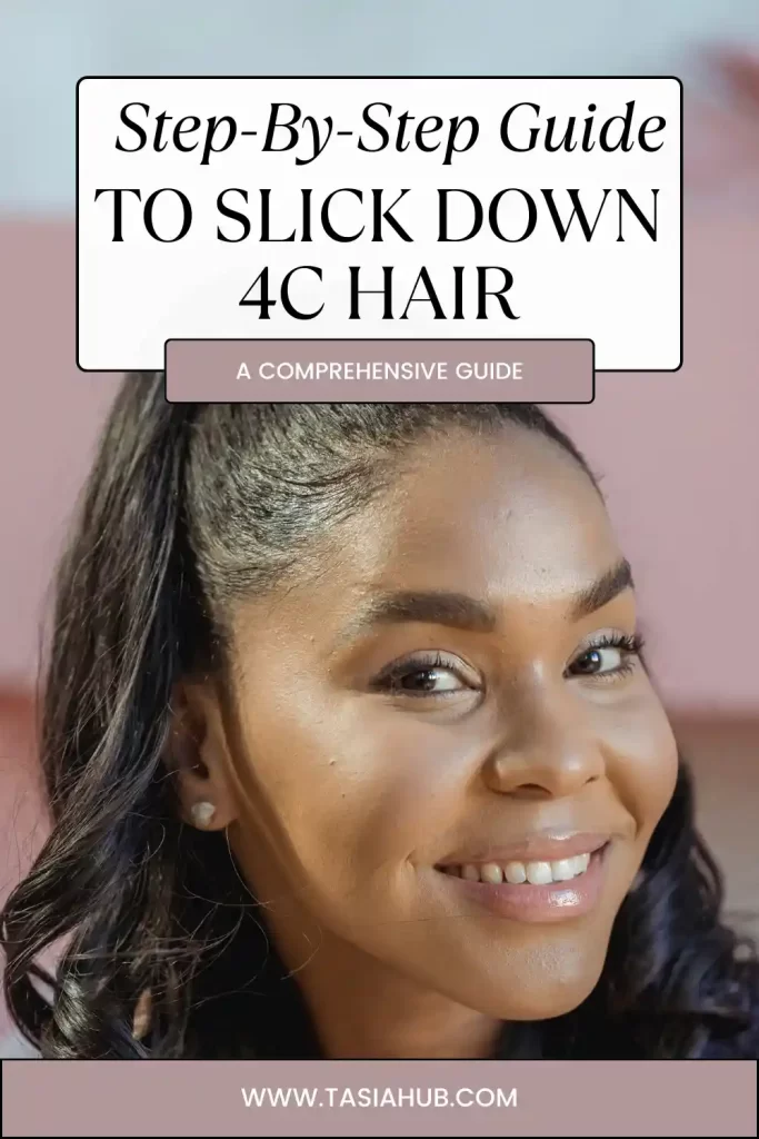 how to slick down 4C hair without gel