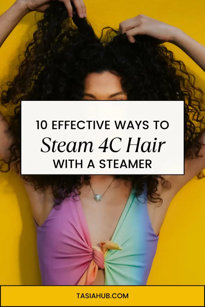 how to steam 4C hair with a steam pin image result