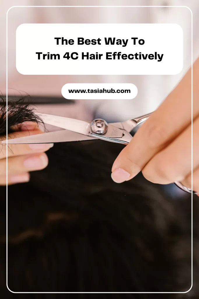 how to trim natural 4C hair without heat
