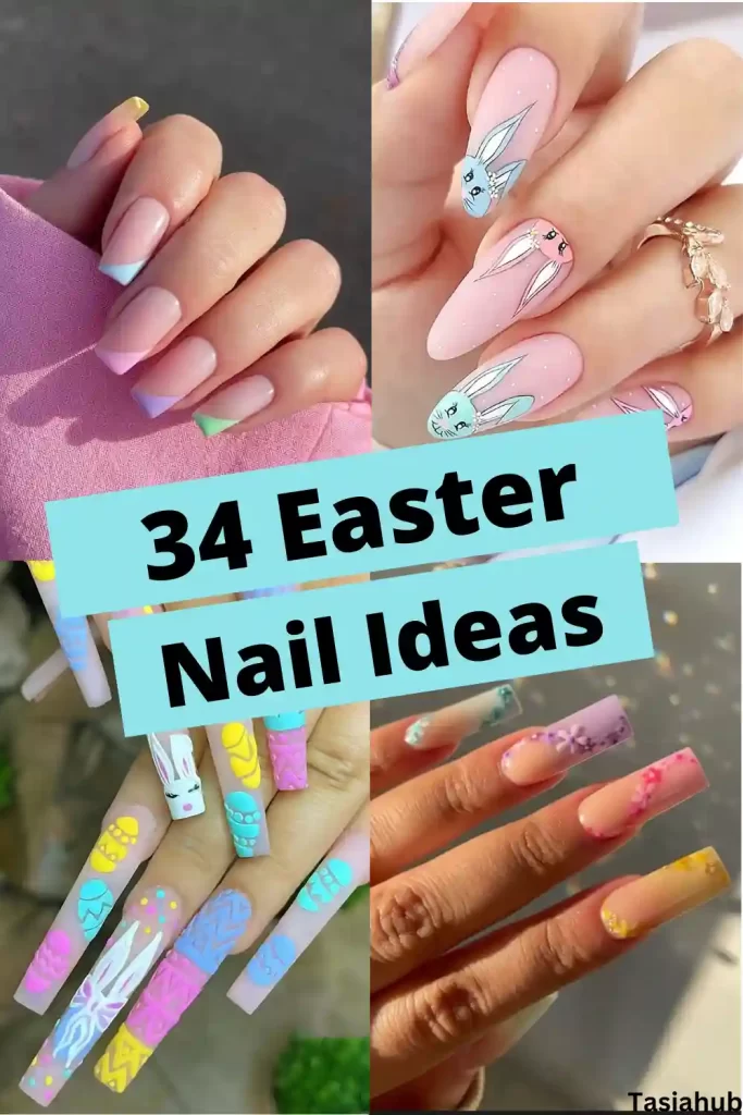 Easter Nails Ideas Pin Image