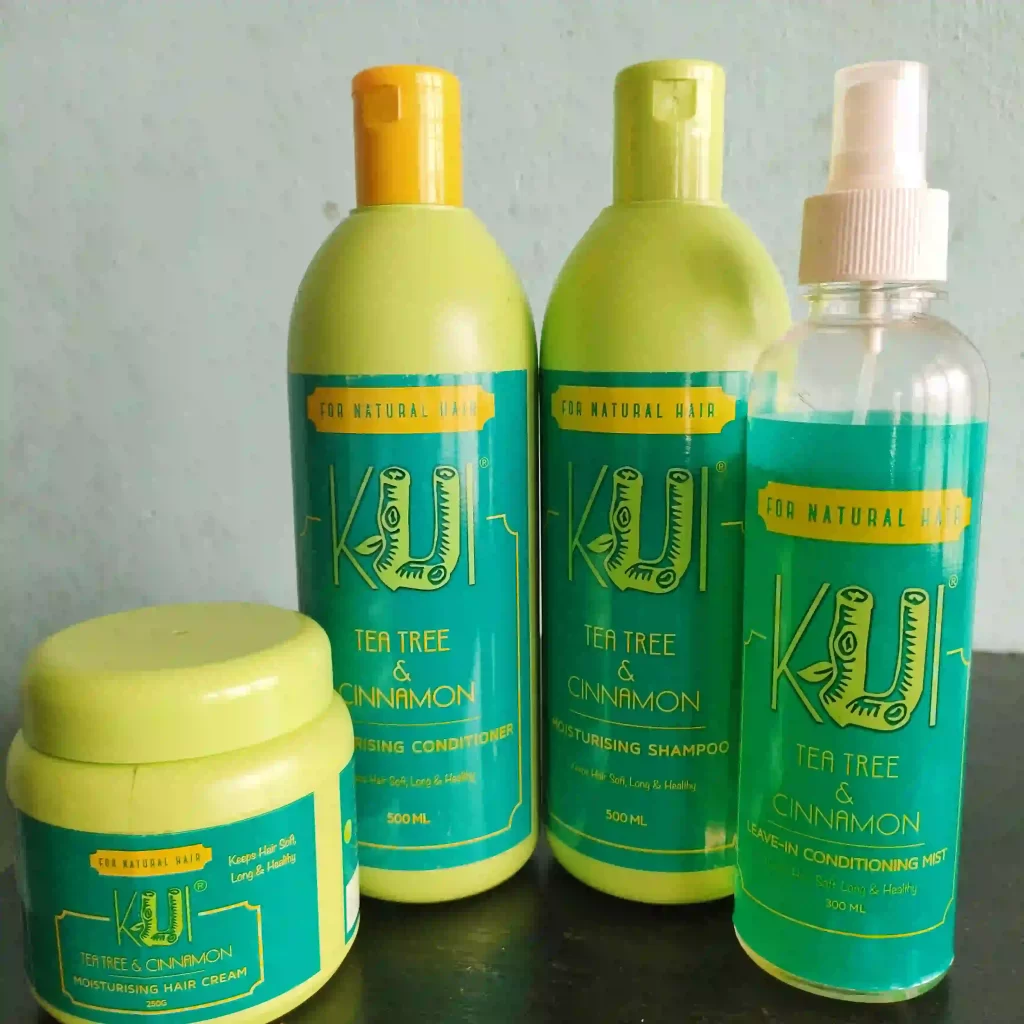 KUI tea tree and cinnamon hair products review