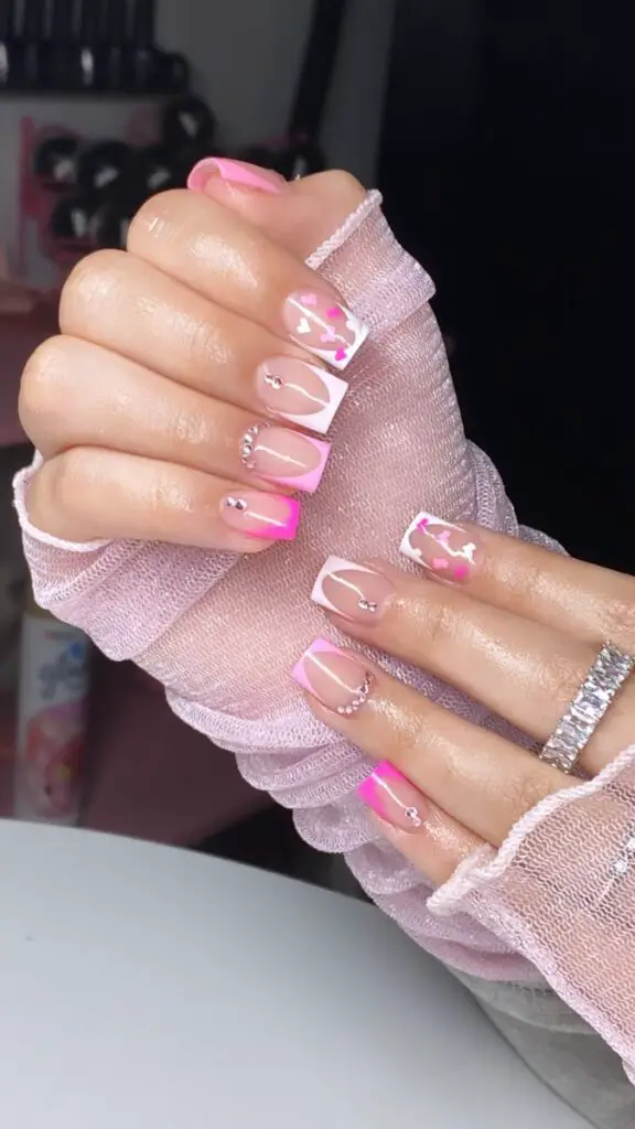 Pink French tips
