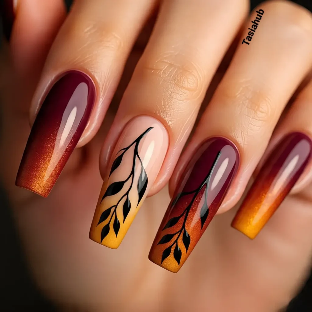 falling leaves gradient 2