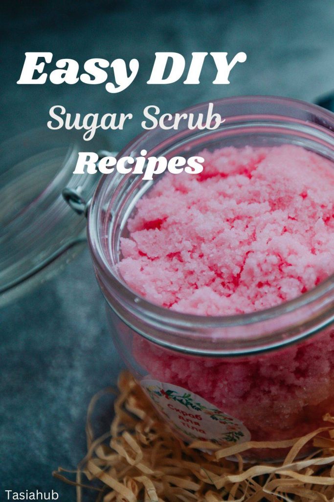 DIY sugar scrub recipes pin image