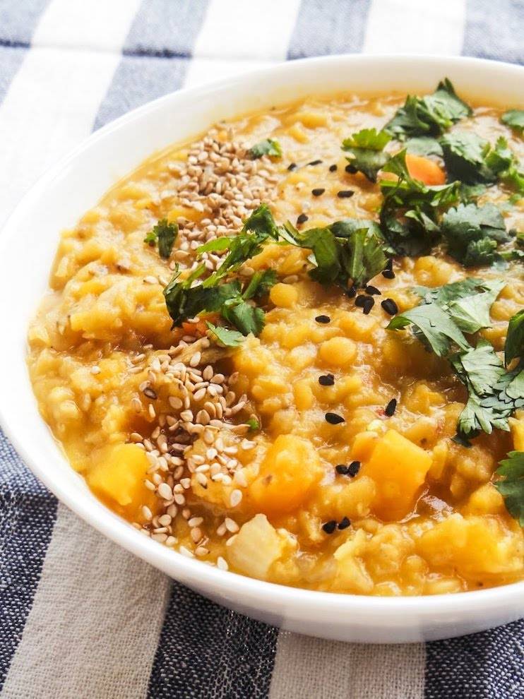 butternut squash red lentil soup 2 1
