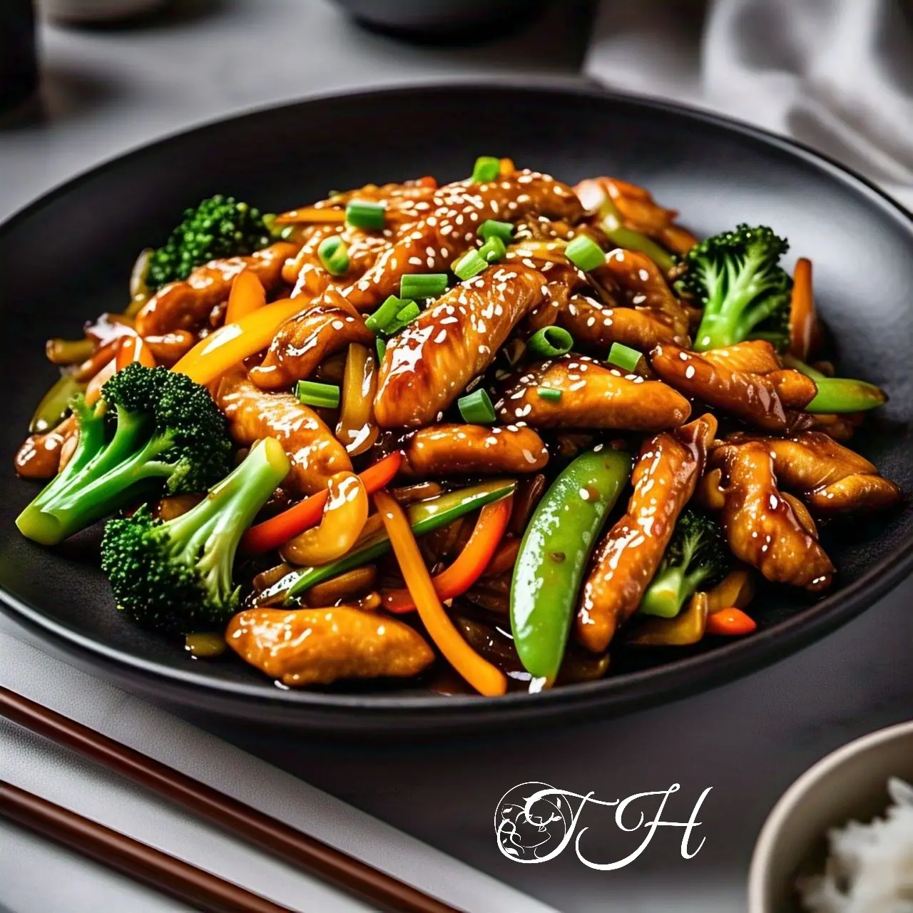 Chicken and vegetable stir fry