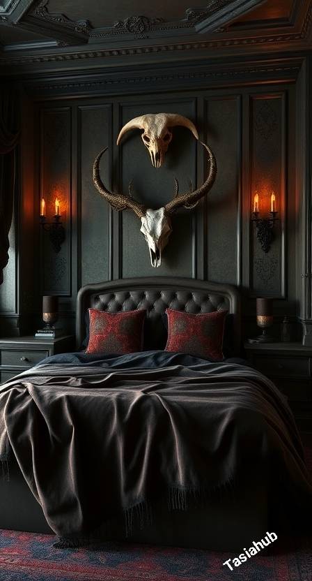 Dark Western bedroom designs