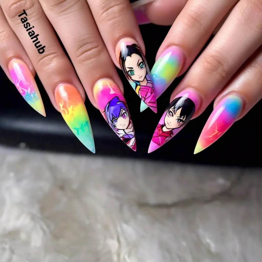 Anime Inspired Nail Arts