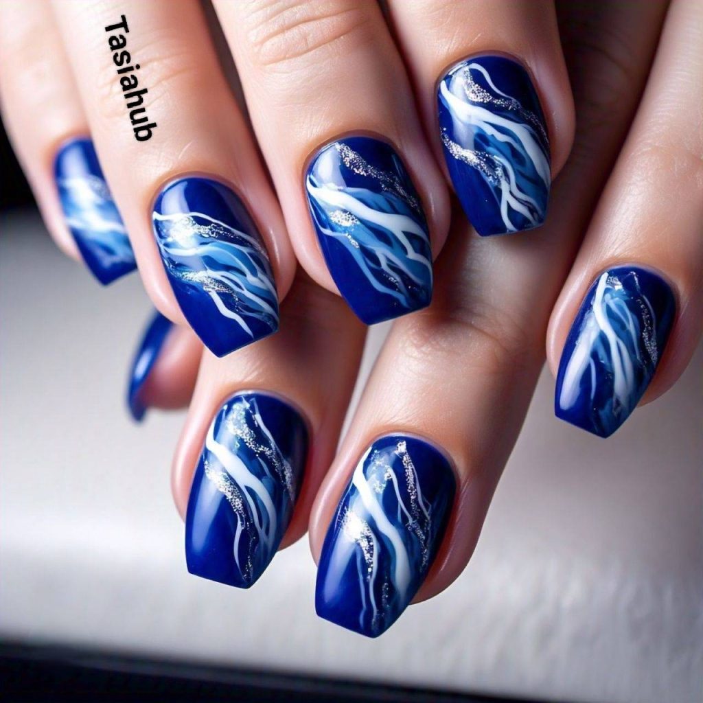 Blue Nail Art