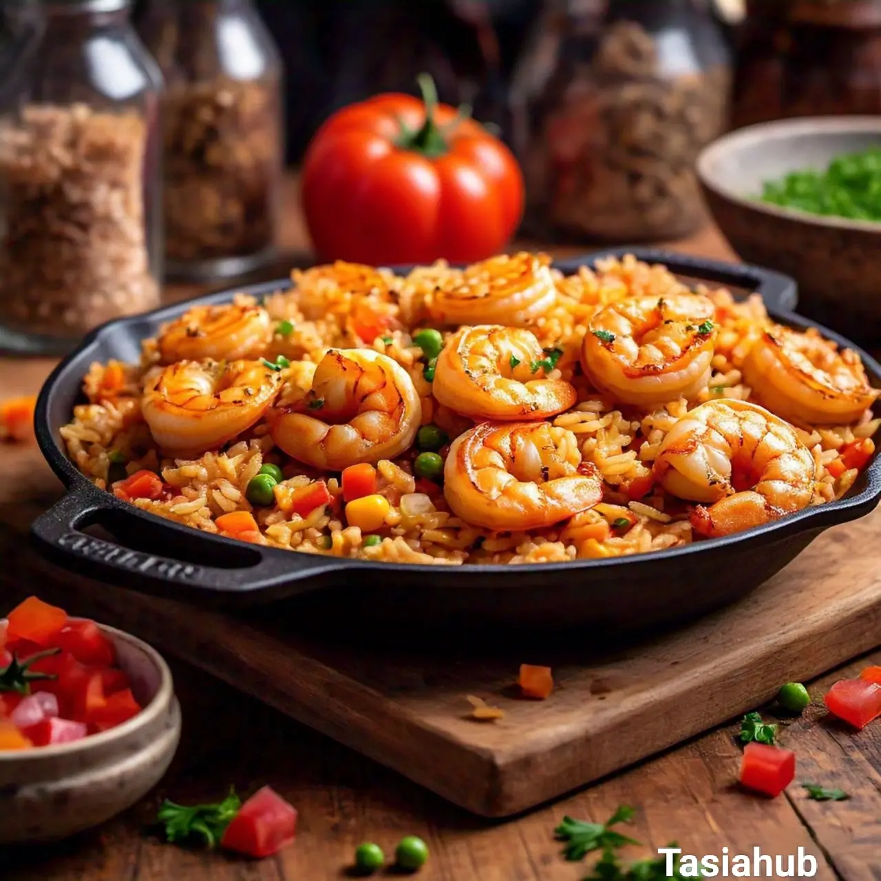 Cajun shrimp and rice skillet recipe