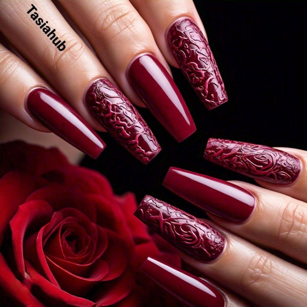Classy Crimson Coffin