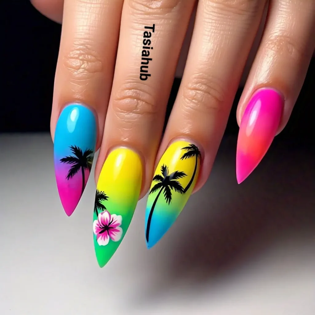 Colorful Summer Nail Art
