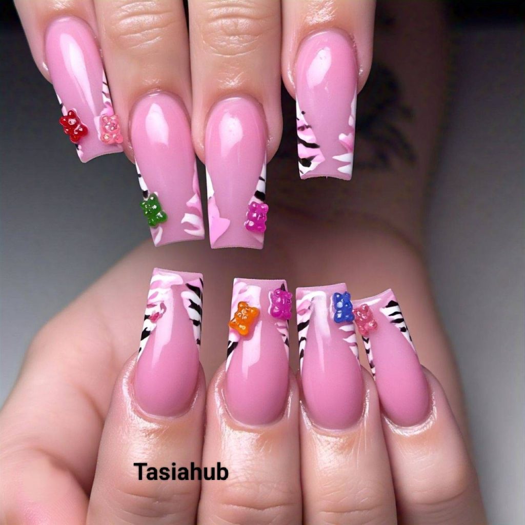 Cute Nail Ideas with Charms