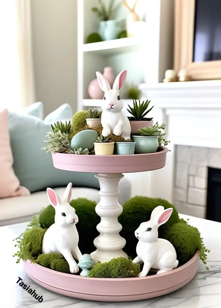 DIY Spring Tray Centerpiece