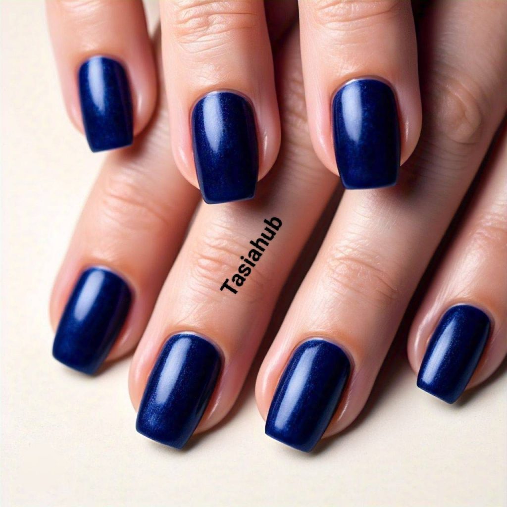 Dark Blue Nails