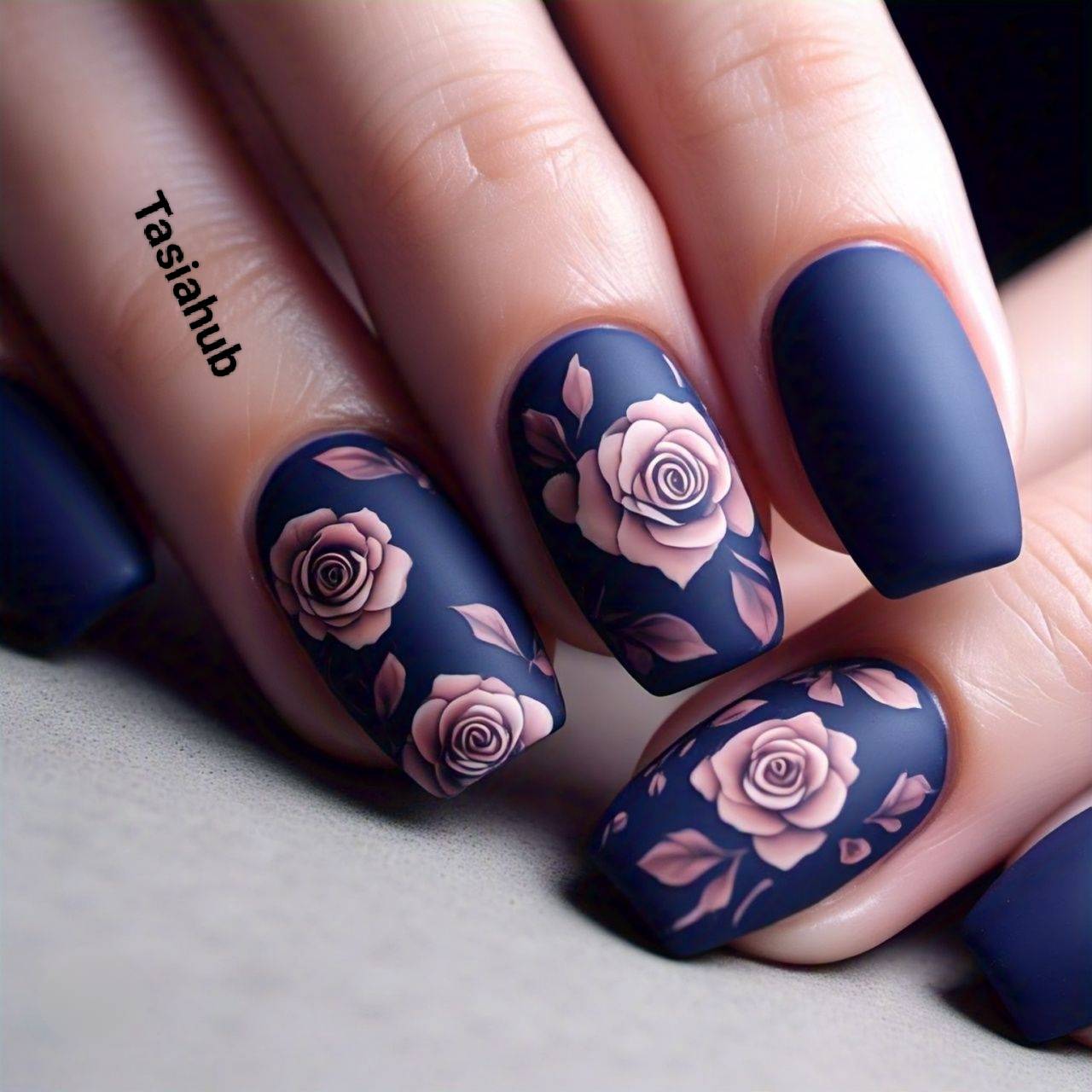 Stunning blue nail designs