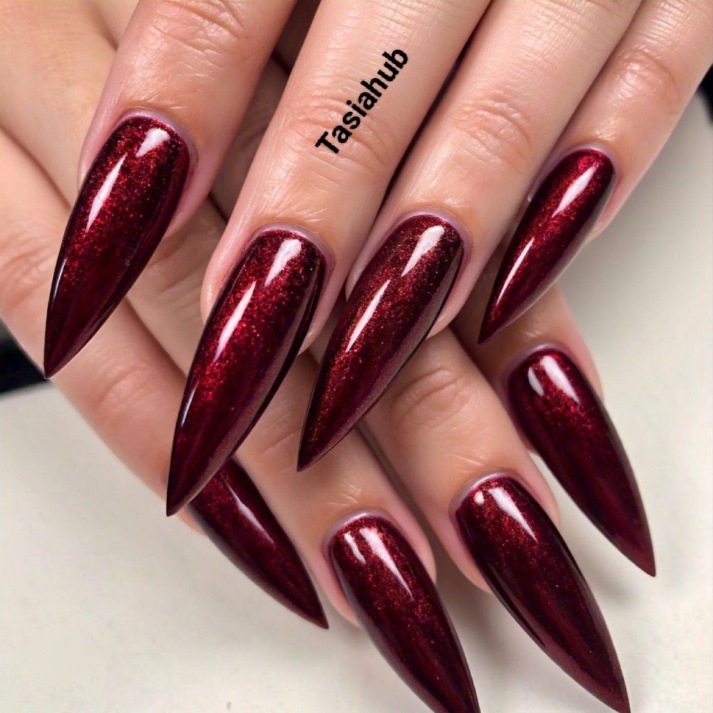 Dark Red Almond Shimmer