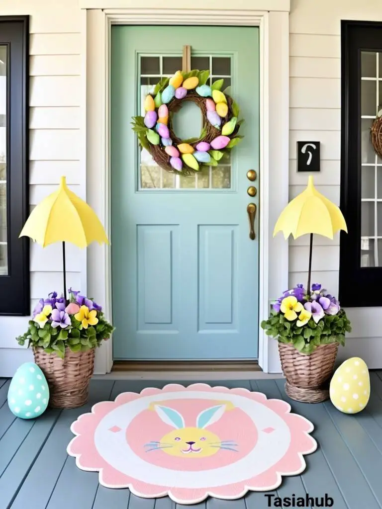 Elegant Easter Inspired Front Porch 1