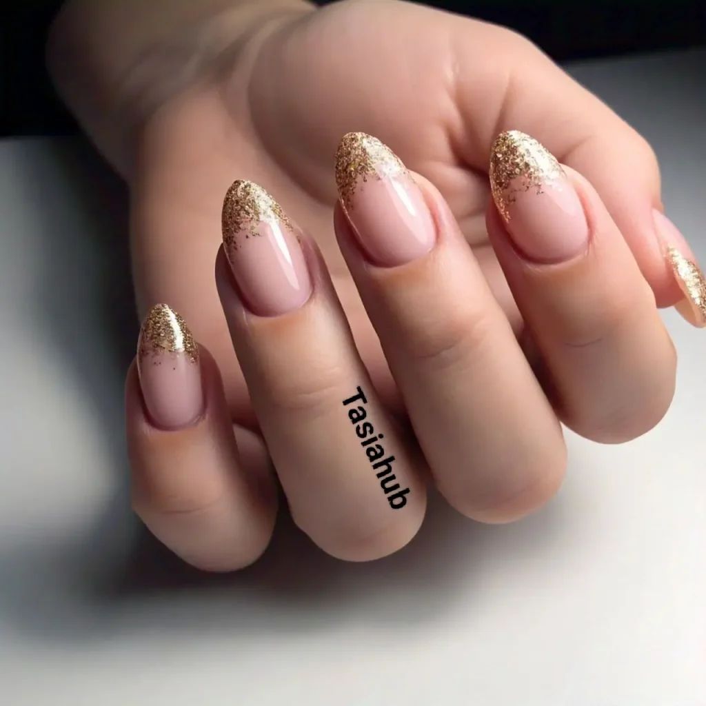 Golden French Tips
