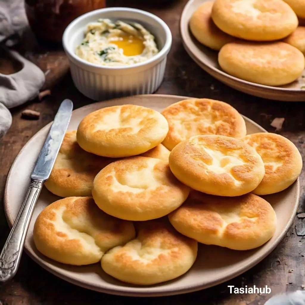 Keto cloud bread and cream cheese
