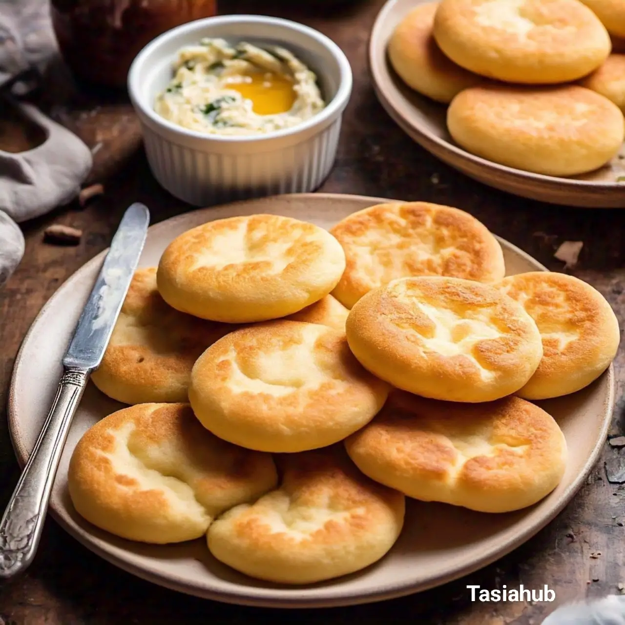 Cloud bread with cream cheese spread