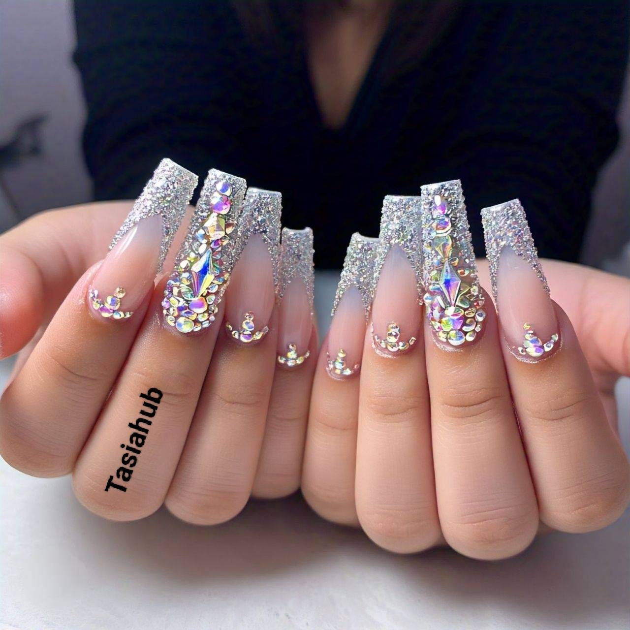20 Swarovski Nails You'll Love Tasiahub — free download