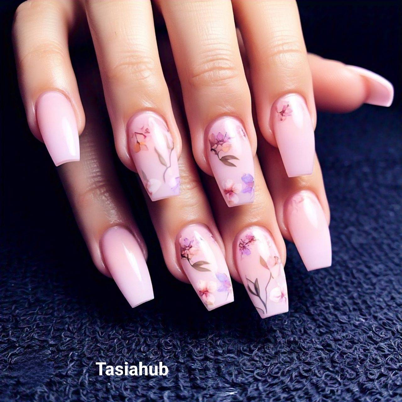 20 Stunning Coffin Acrylic Nail Designs You'll Love - Tasiahub