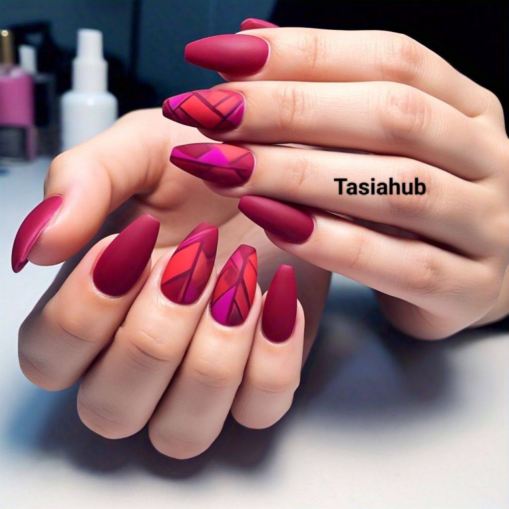 Romantic Burgundy Ombre 2