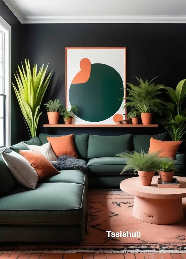 Rustic Black and Green Gallery 1
