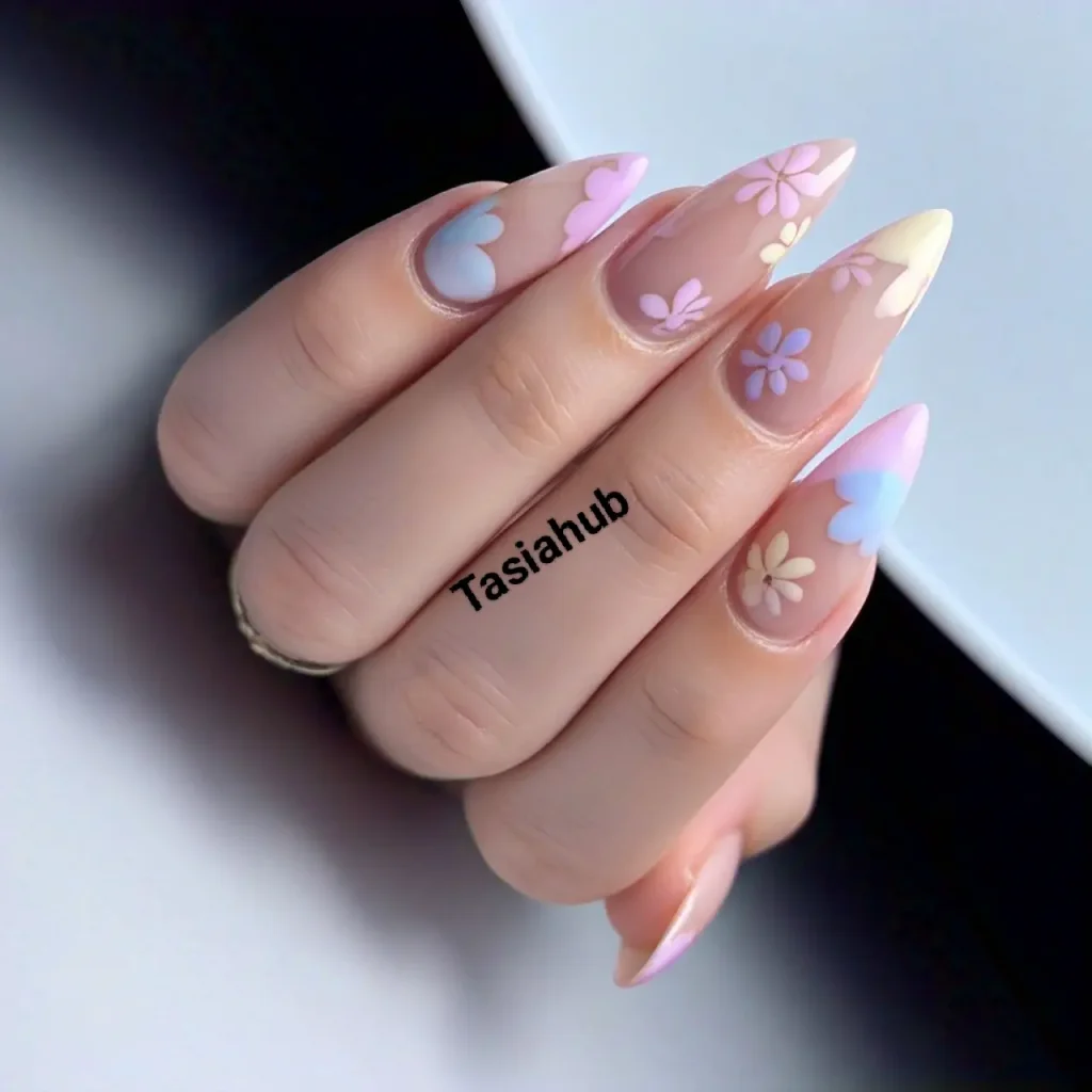 Spring Blossom French Tips