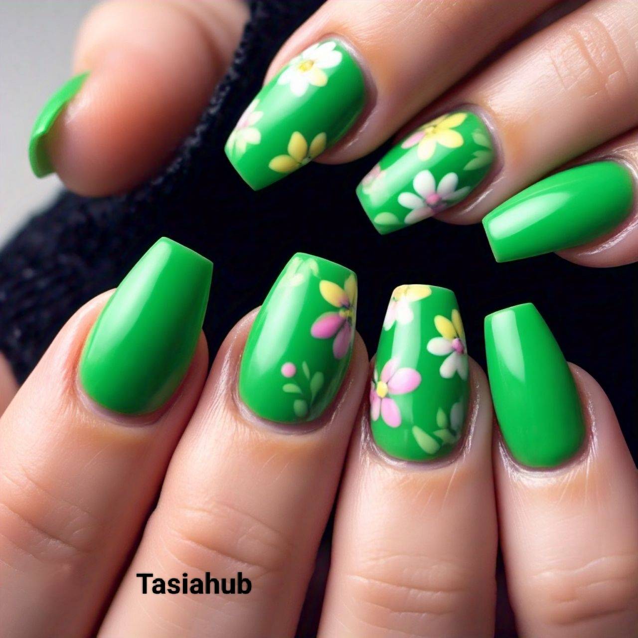 20 Stunning Coffin Acrylic Nail Designs You'll Love Tasiahub