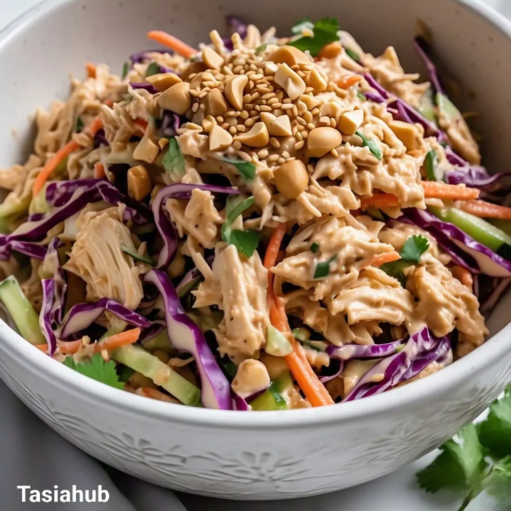 Thai peanut chicken salad