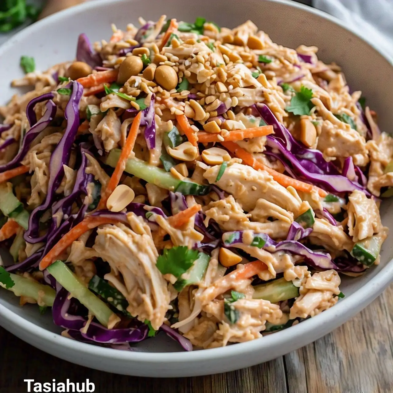 Thai peanut chicken salad