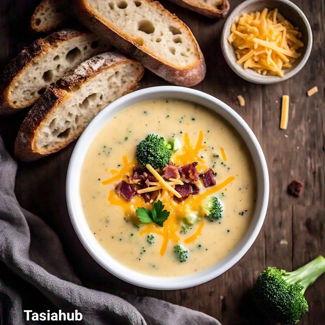 Keto broccoli cheese soup