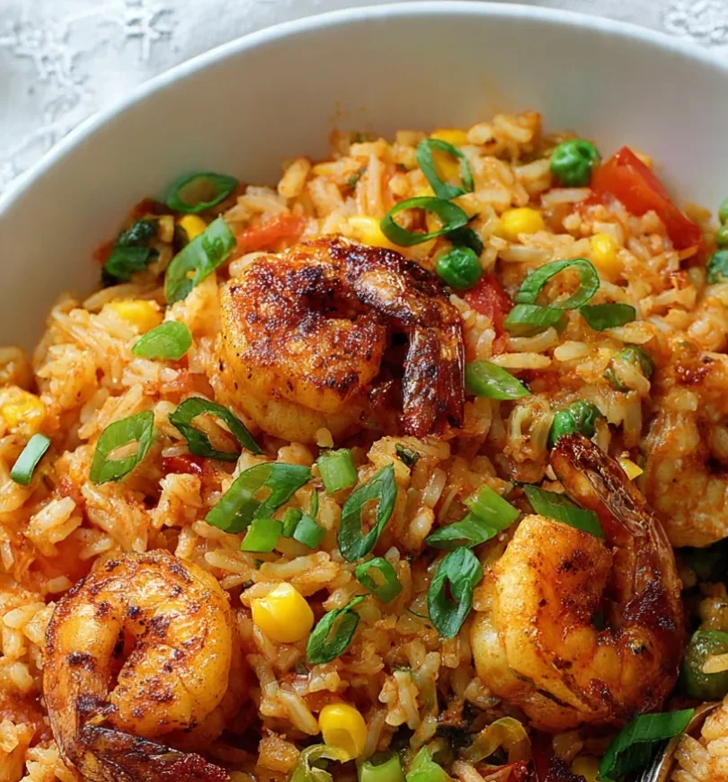 cajun shrimp and rice skillet