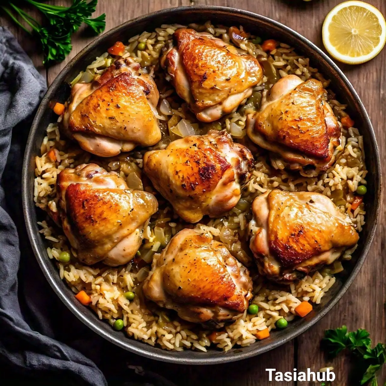 Chicken and rice skillet