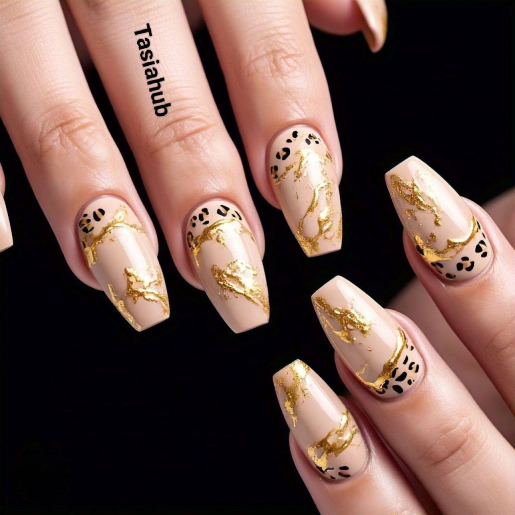 gold and nude design