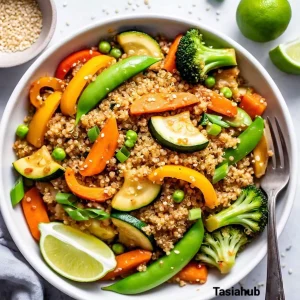 Quinoa and vegetable stir fry