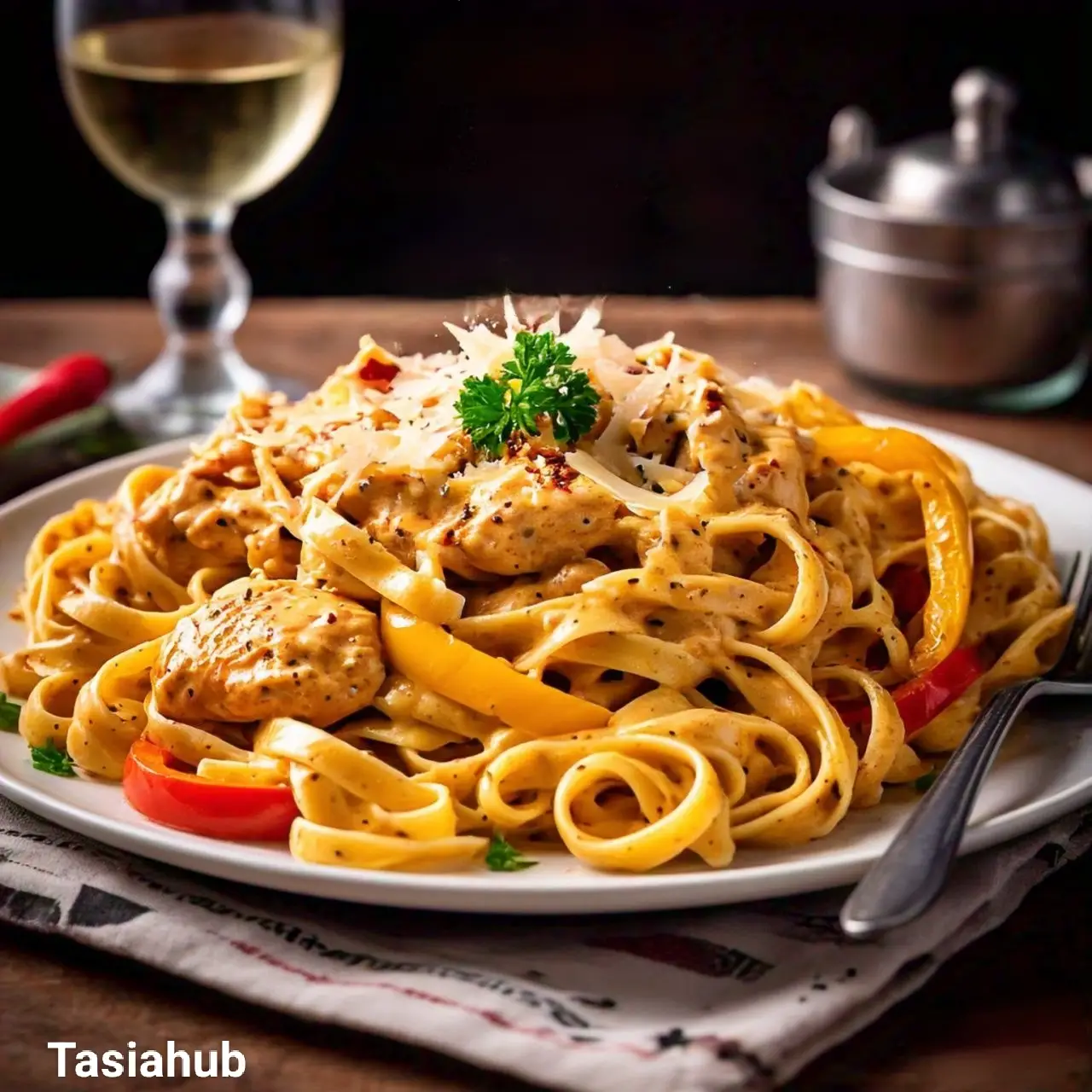 Spicy Cajun chicken pasta recipe