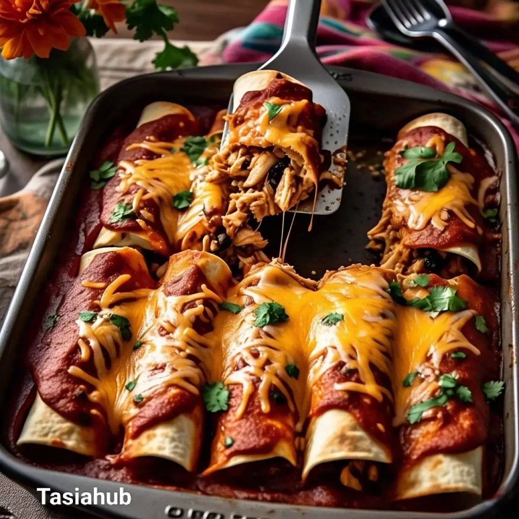 tasty chicken enchiladas
