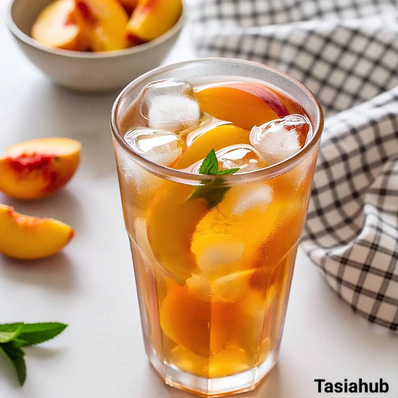 Peach iced tea