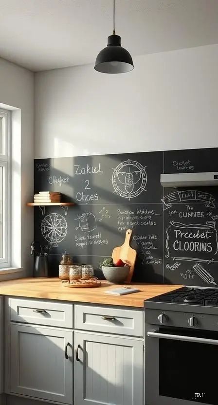 diy chalkboard wall