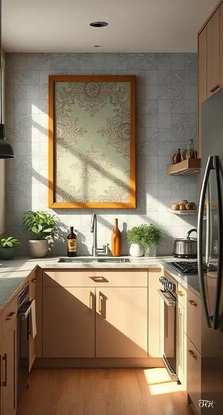 framed fabric panel