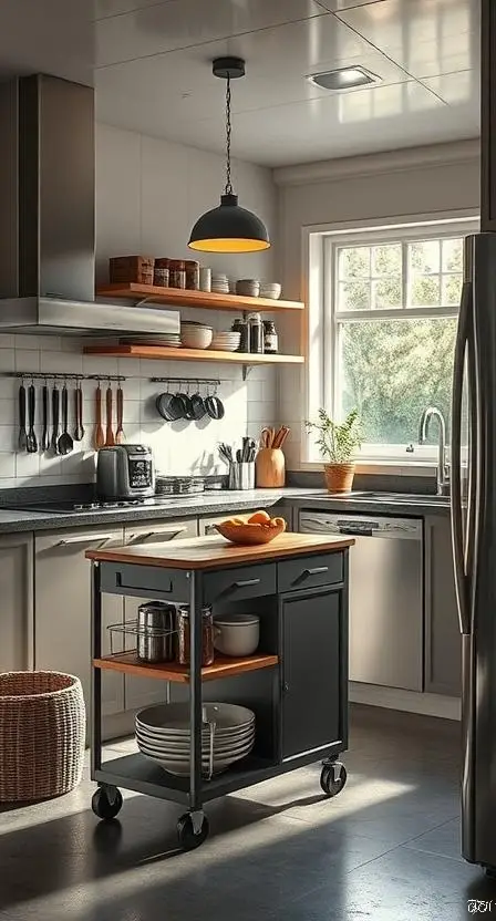 rolling kitchen cart