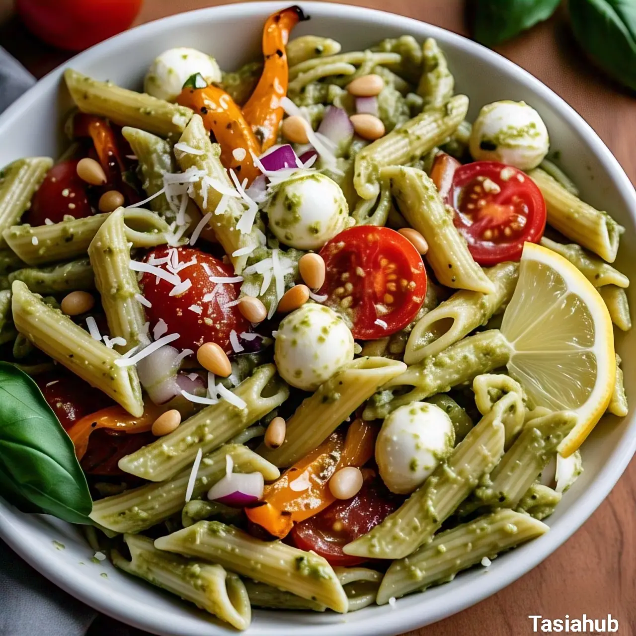 Pesto pasta salad