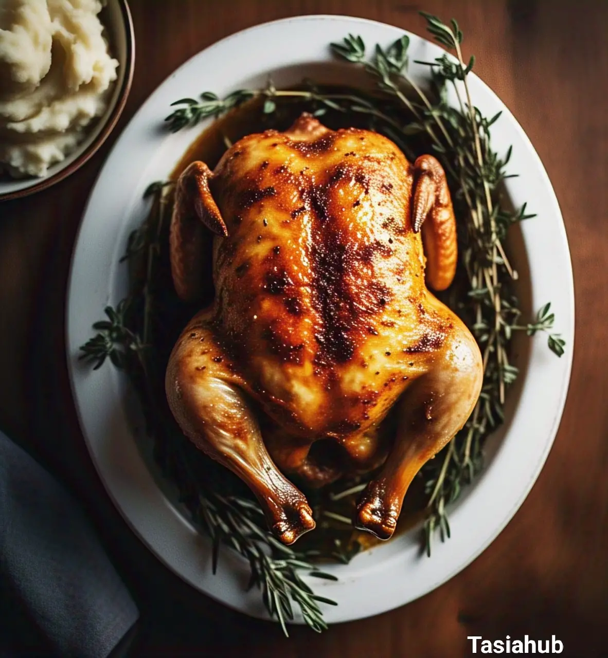 Roasted rotisserie chicken