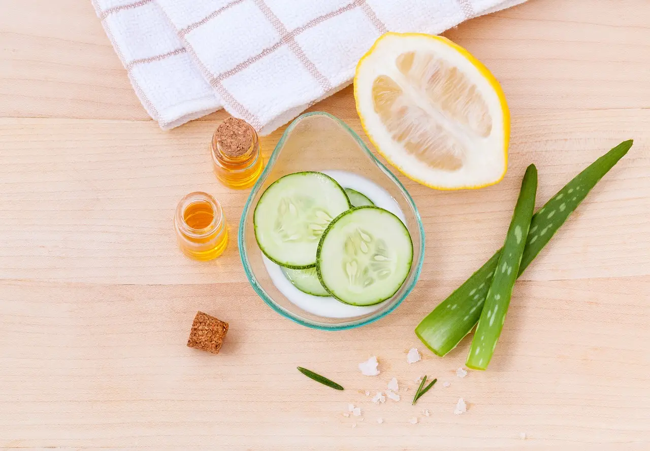 DIY cucumber face mask