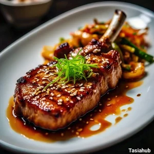 Teriyaki pork chops